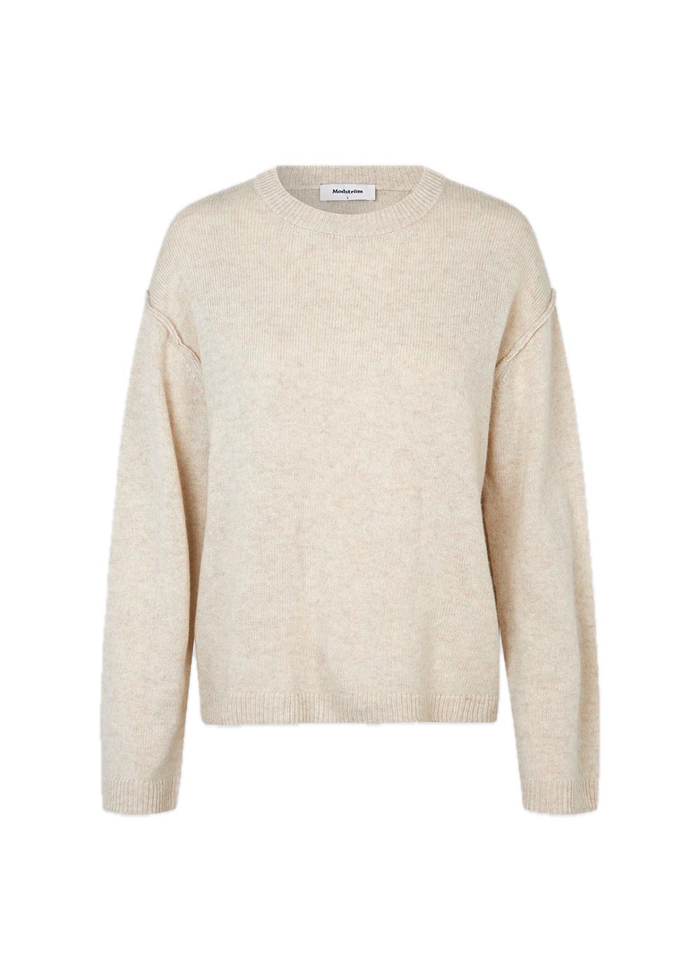 HowieMD o-neck - Beige Melange