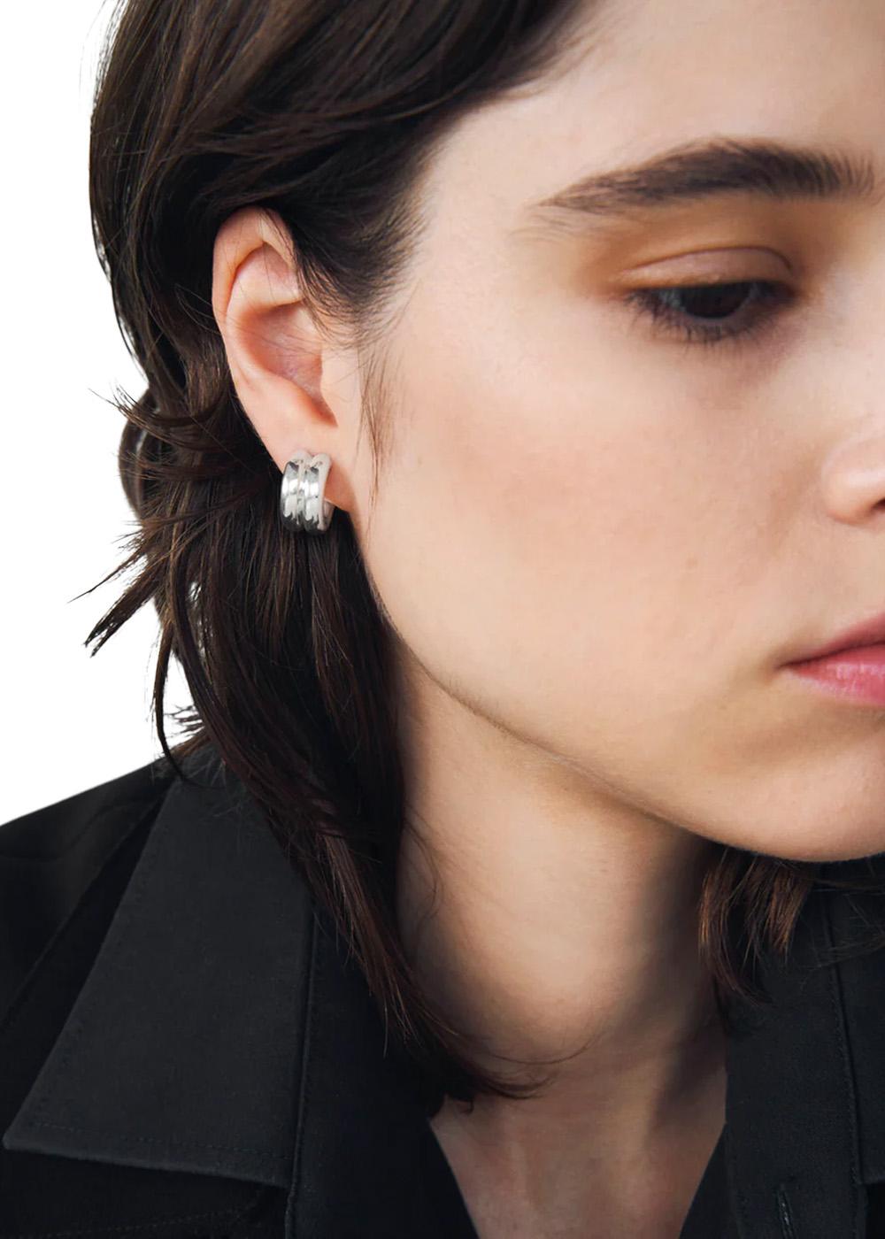 IMPRINT HOOP - Sterling Silver-Jewellery-TRINE TUXEN-Butler Loftet