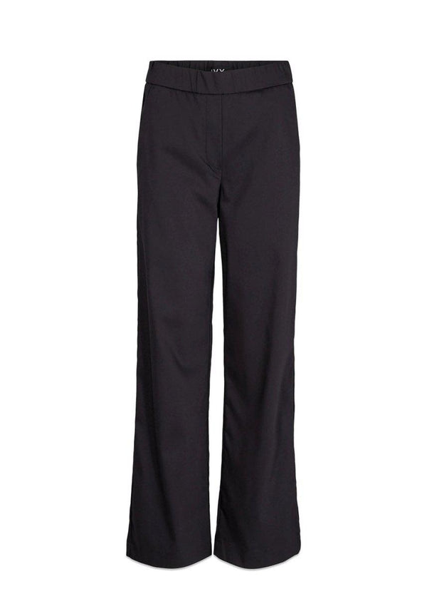 Ivy Copenhagens Alice wide pant color - Black. Køb bukser her.