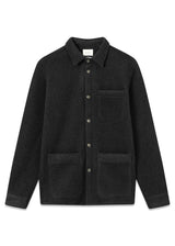 IVY WOOL OVERSHIRT - Black