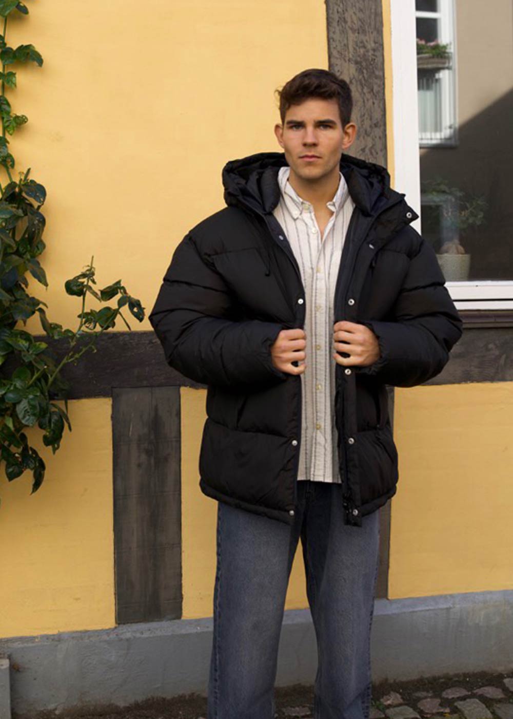 Ian Puffer Jacket - Black-Outerwear-Soulland-Butler Loftet