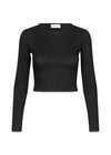IgorMD LS crop top - Black-T-shirts-Modström-Butler Loftet