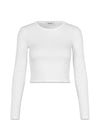 IgorMD LS crop top - Off White-T-shirts-Modström-Butler Loftet