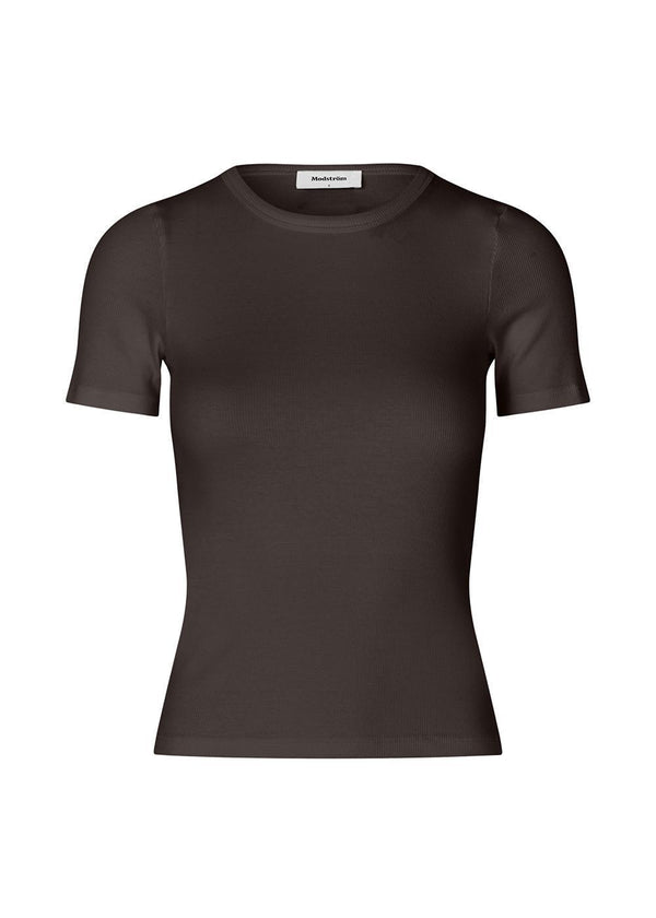 Igormd short t-shirt - Seal Brown-T-shirts-Modström-Butler Loftet