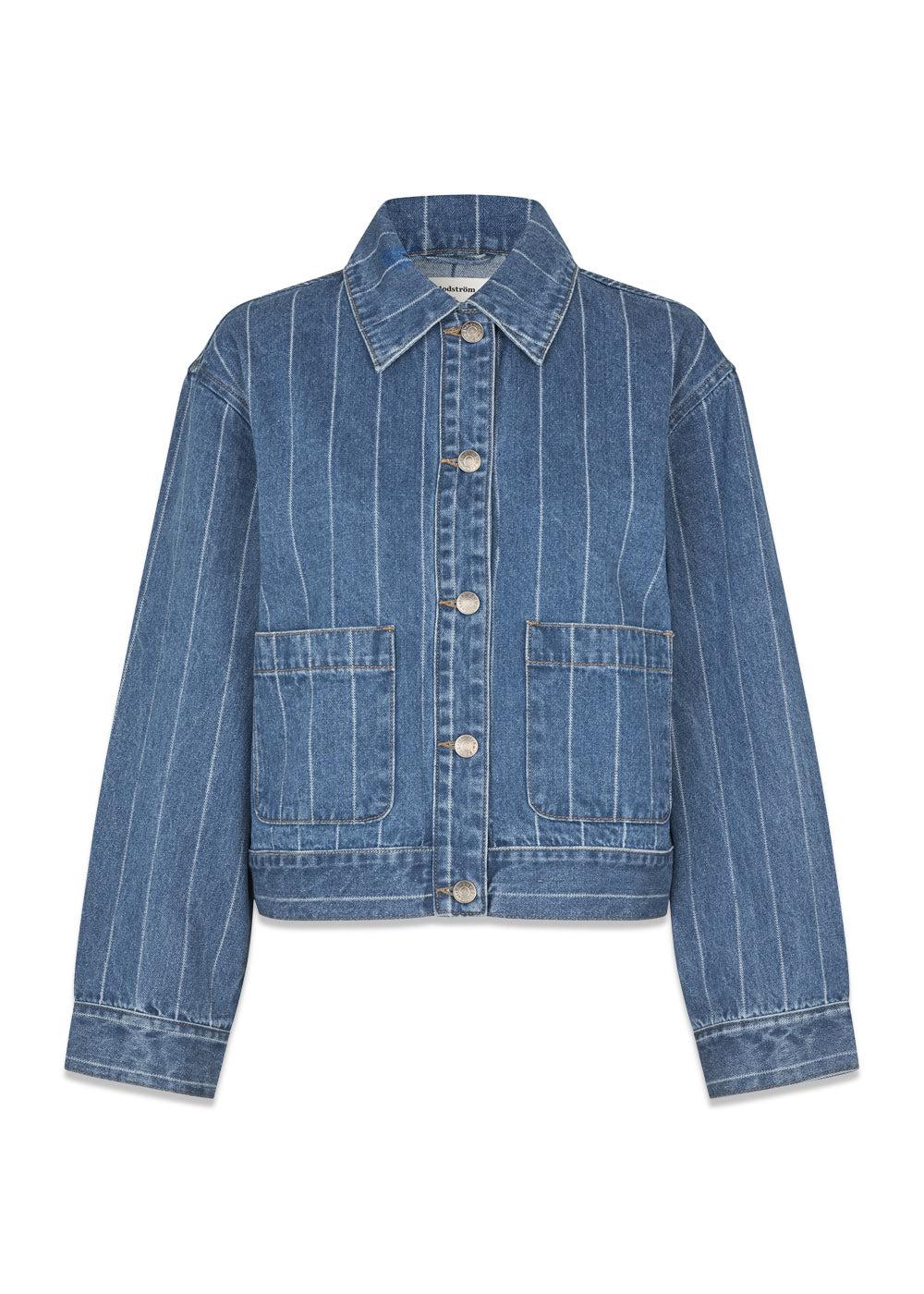 Isoldemd jacquard overshirt - Jacquard Stripe-Blazers-Modström-Butler Loftet