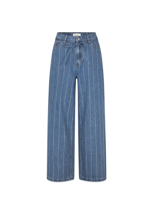 Isoldemd jacquard pants - Jacquard Stripe-Pants-Modström-Butler Loftet