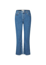 Isoldemd solid cropped jeans - Distressed Blue-Jeans-Modström-Butler Loftet