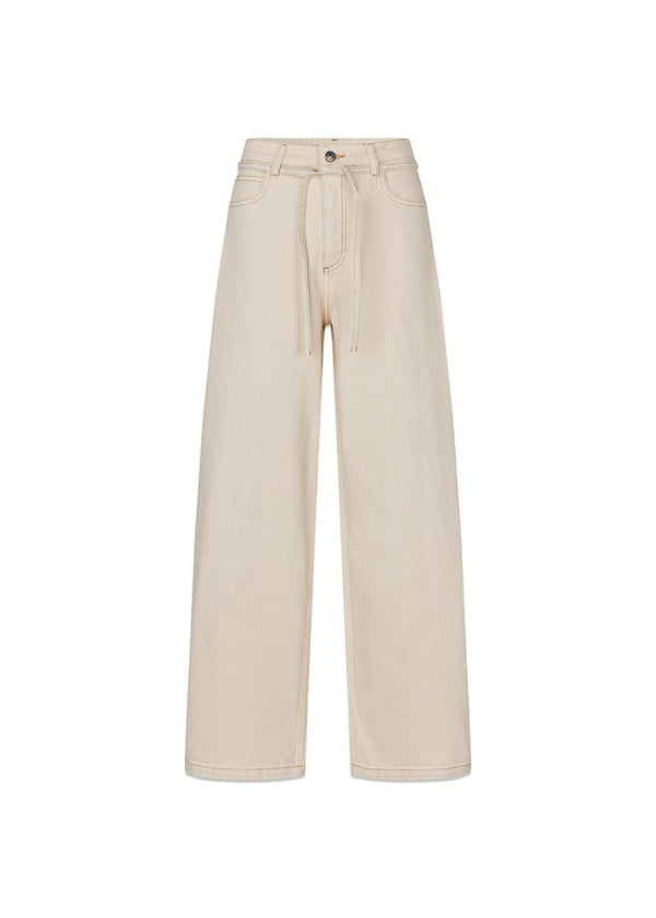 Isoldemd solid pants - Summer Sand-Jeans-Modström-Butler Loftet