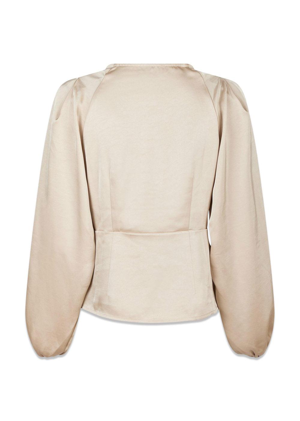 Istana Heavy Sateen Blouse - Champagne