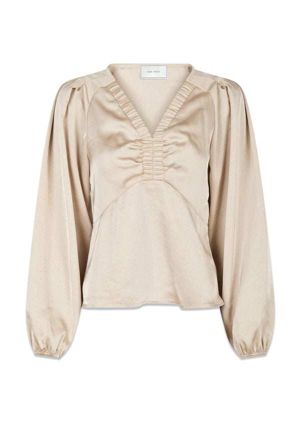 Istana Heavy Sateen Blouse - Champagne