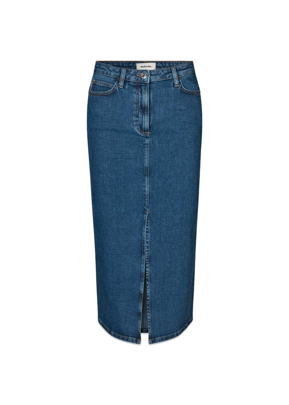 IvannaMD long skirt - Distressed Blue