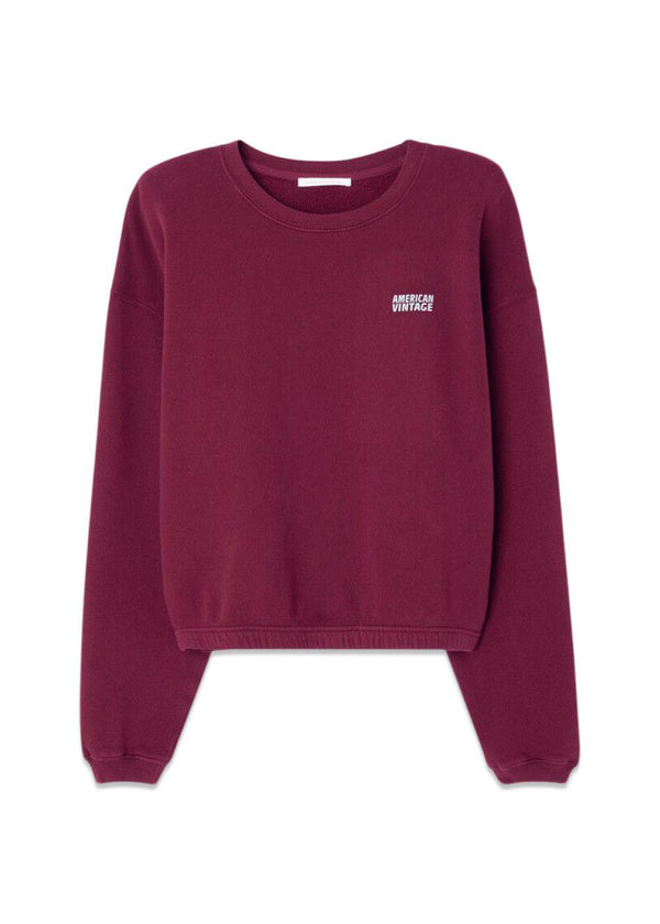 Izubird sweatshirt - Bordeux Vine-Sweatshirts-American Vintage-Butler Loftet