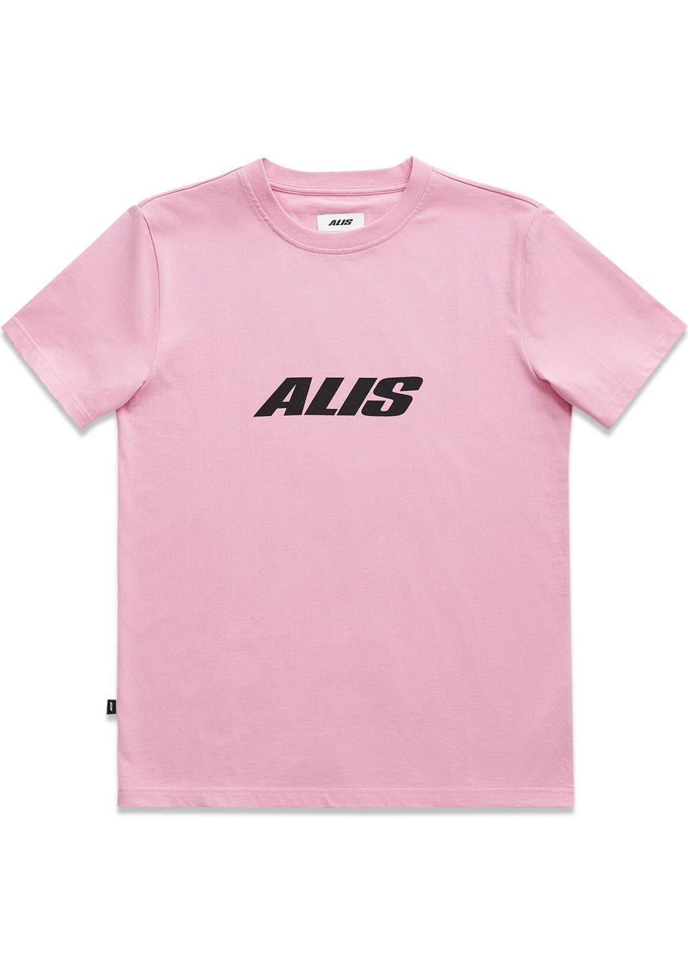 JERON ESSENTIAL T-SHIRT W/ CHEST LOGO - Solid Pink-T-shirts-ALIS-Butler Loftet