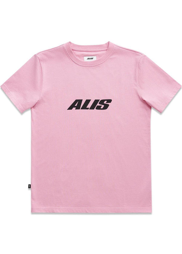 JERON ESSENTIAL T-SHIRT W/ CHEST LOGO - Solid Pink-T-shirts-ALIS-Butler Loftet