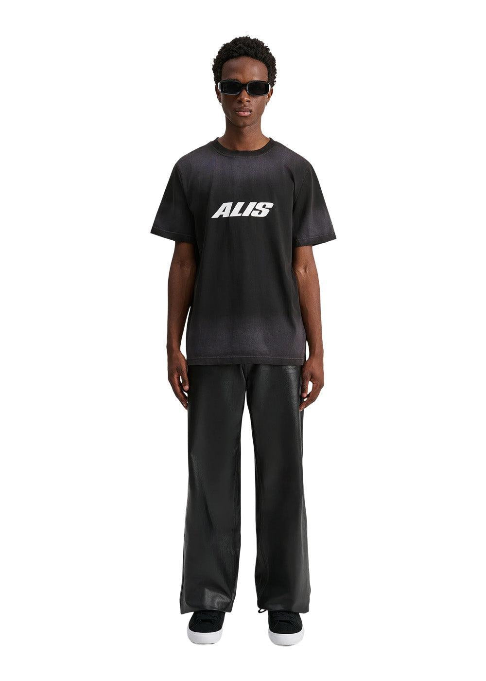 JERON ESSENTIAL T-SHIRT W/ LOGO - Faded Black-T-shirts-ALIS-Butler Loftet
