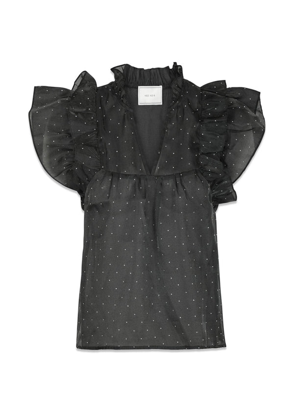 Jayla Bedazzled Top - Black