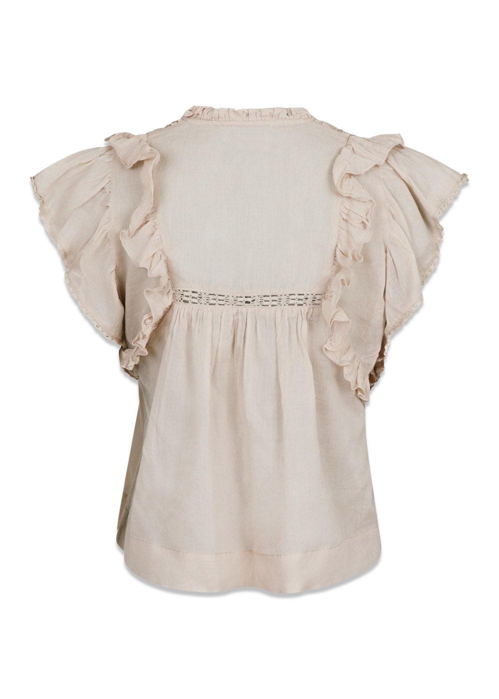 Jayla S Voile Top - Sand