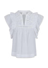 Neo Noirs Jayla S Voile Top - White. Køb toppe her.