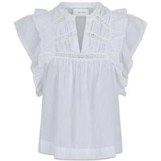 Neo Noirs Jayla S Voile Top - White. Køb toppe her.