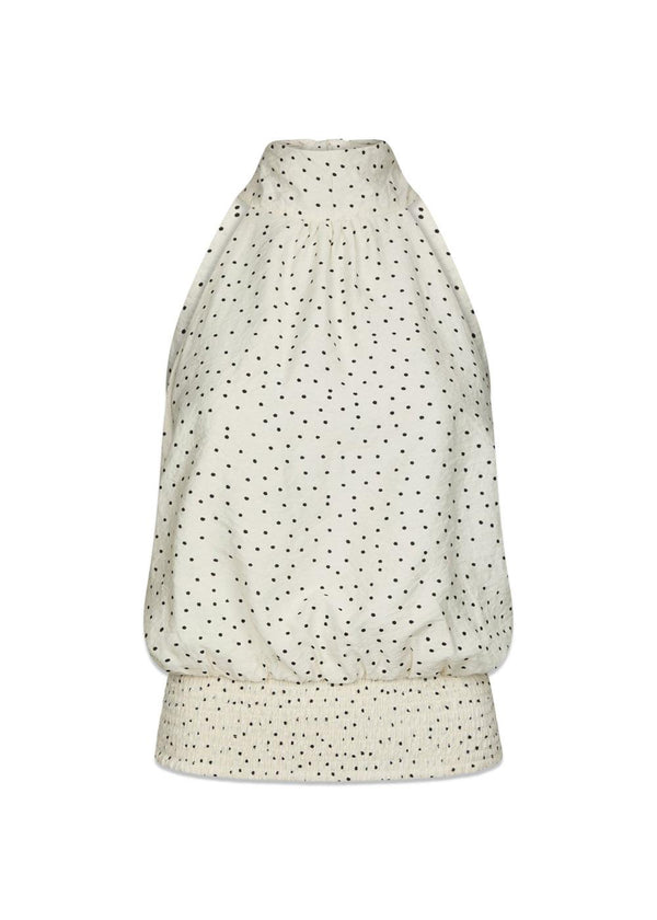 Jos Mini Dot Top - Off White-Top-Neo Noir-Butler Loftet