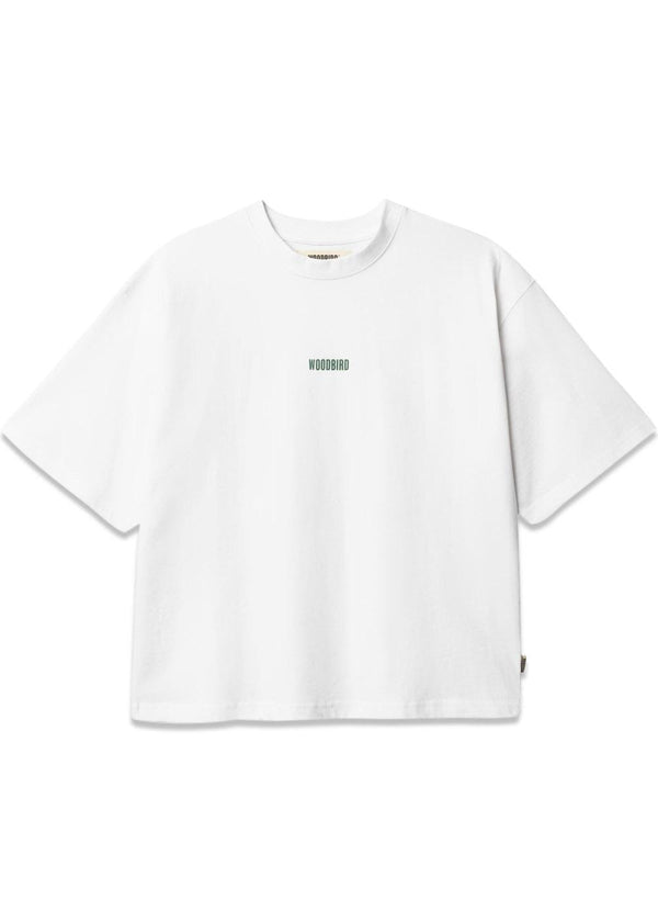 Juno Lion Tee - White-T-shirts-Woodbird-Butler Loftet