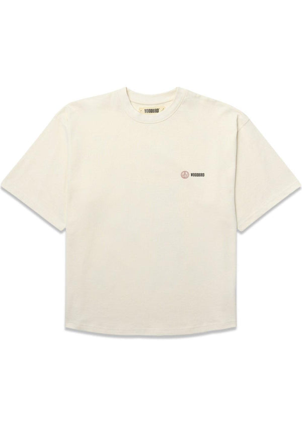 Juno Seat Tee - Off White-T-shirts-Woodbird-Butler Loftet
