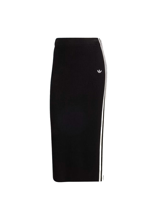 KNIT 3S SKIRT BLACK - Black-Skirts-Adidas Originals-Butler Loftet