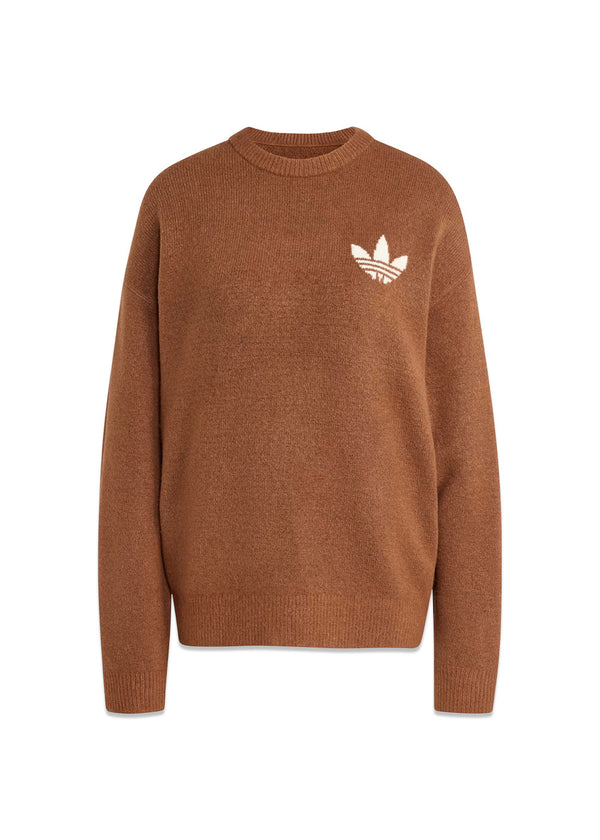 KNITTED SWEATER - Preloved Brown-Knitwear-Adidas Originals-Butler Loftet