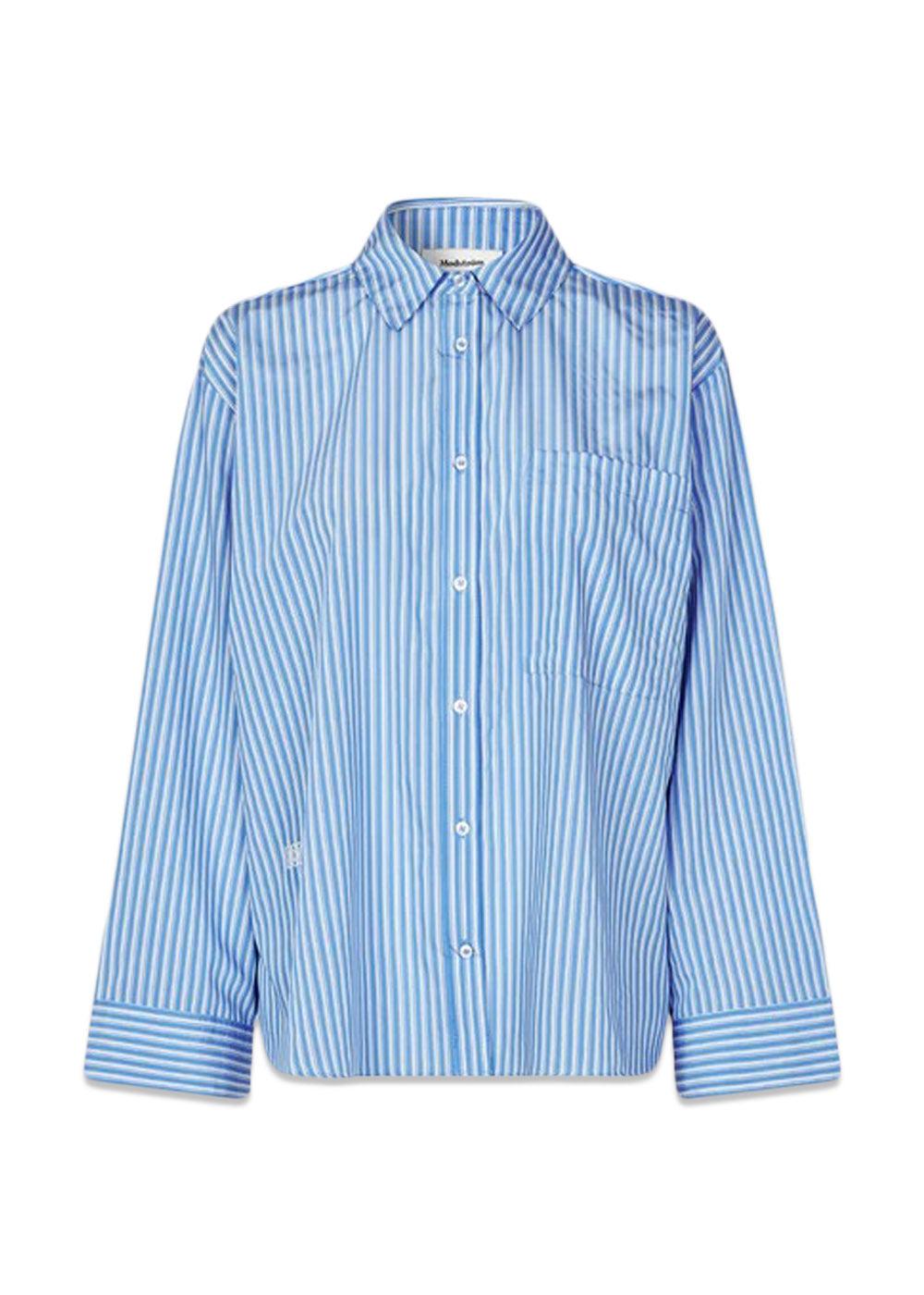 KadirMD stripe shirt - Denim Blue Stripe