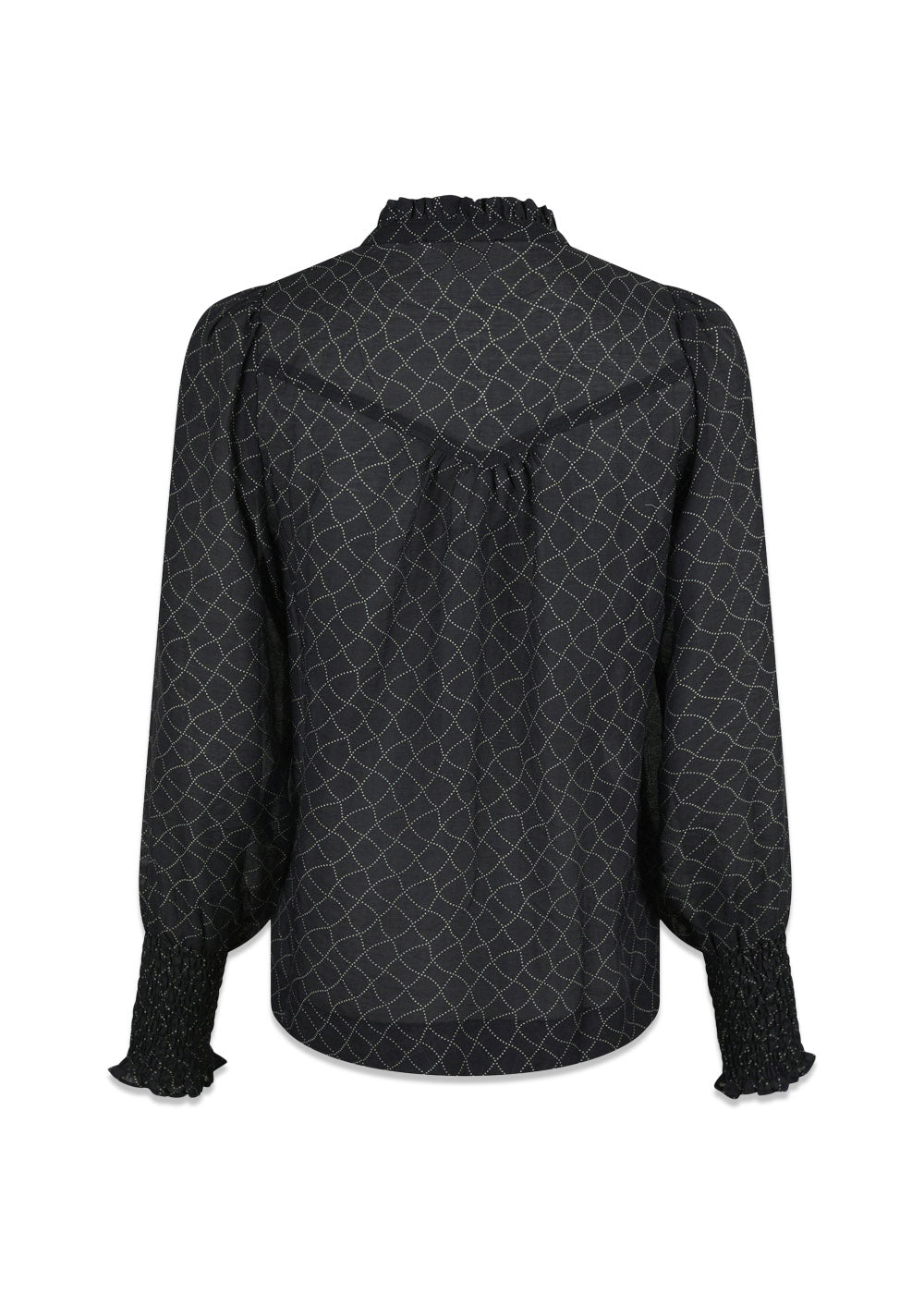 Karia Illusion Blouse - Black