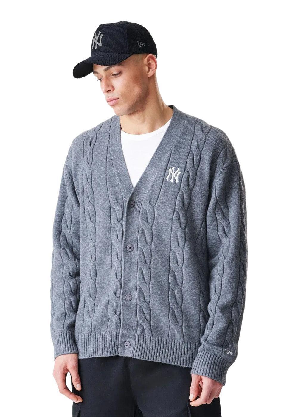 Knit Cardigan NEYYAN - Grey-Knitwear-New Era-Butler Loftet