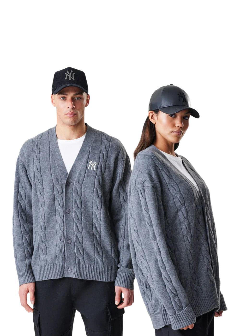 Knit Cardigan NEYYAN - Grey-Knitwear-New Era-Butler Loftet