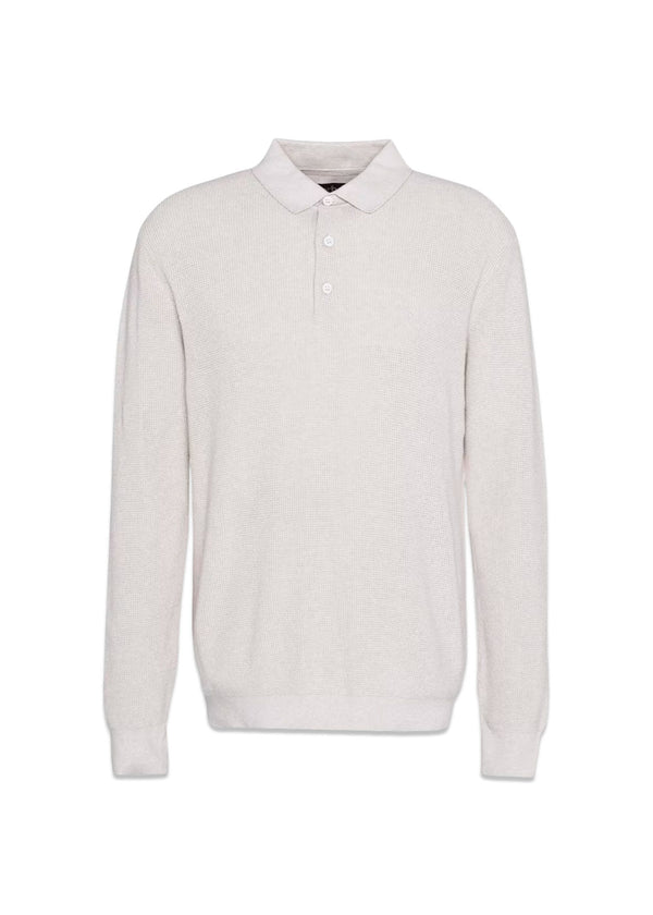 Knitted Polo Shirt - Mist