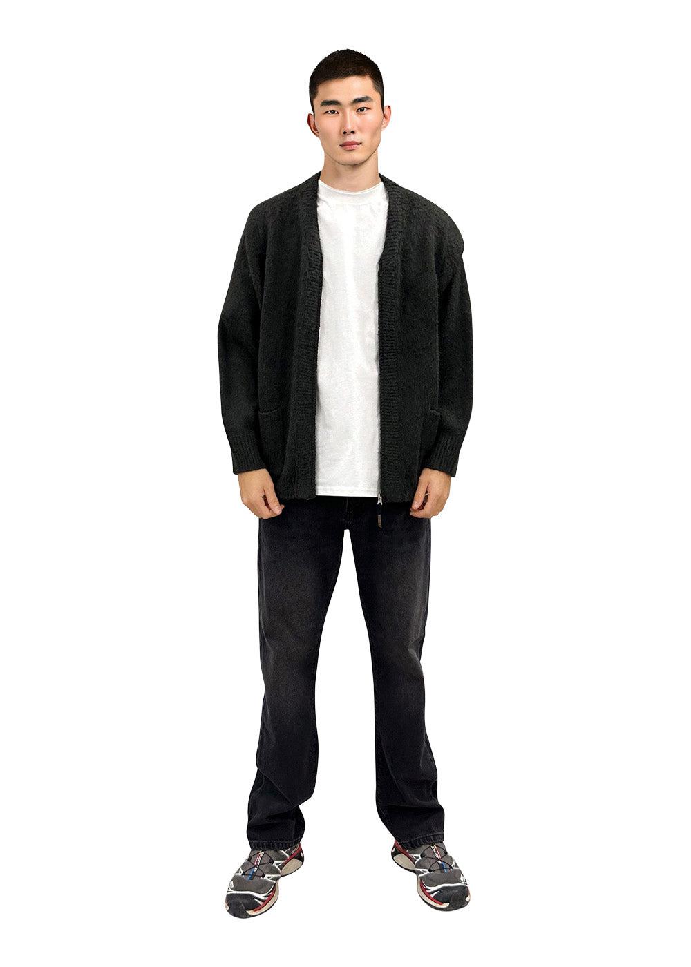 Koon Zip Cardigan - Black