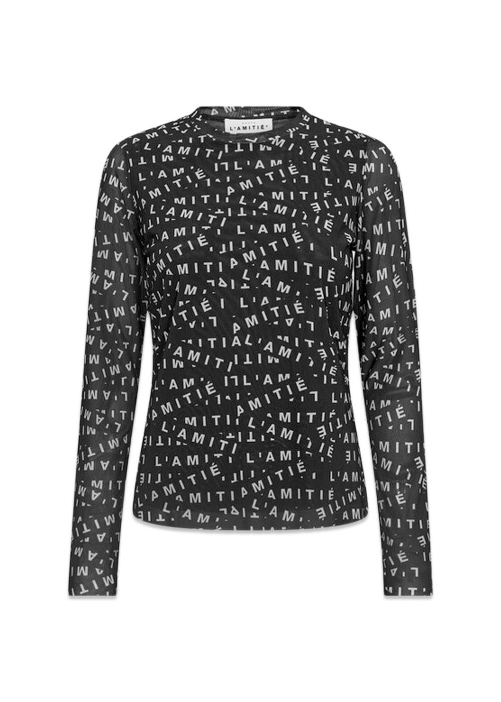 LAMITIÉ Mesh Ls O-Neck - Black-T-shirts-HAUTE L’AMITIÉ-Butler Loftet