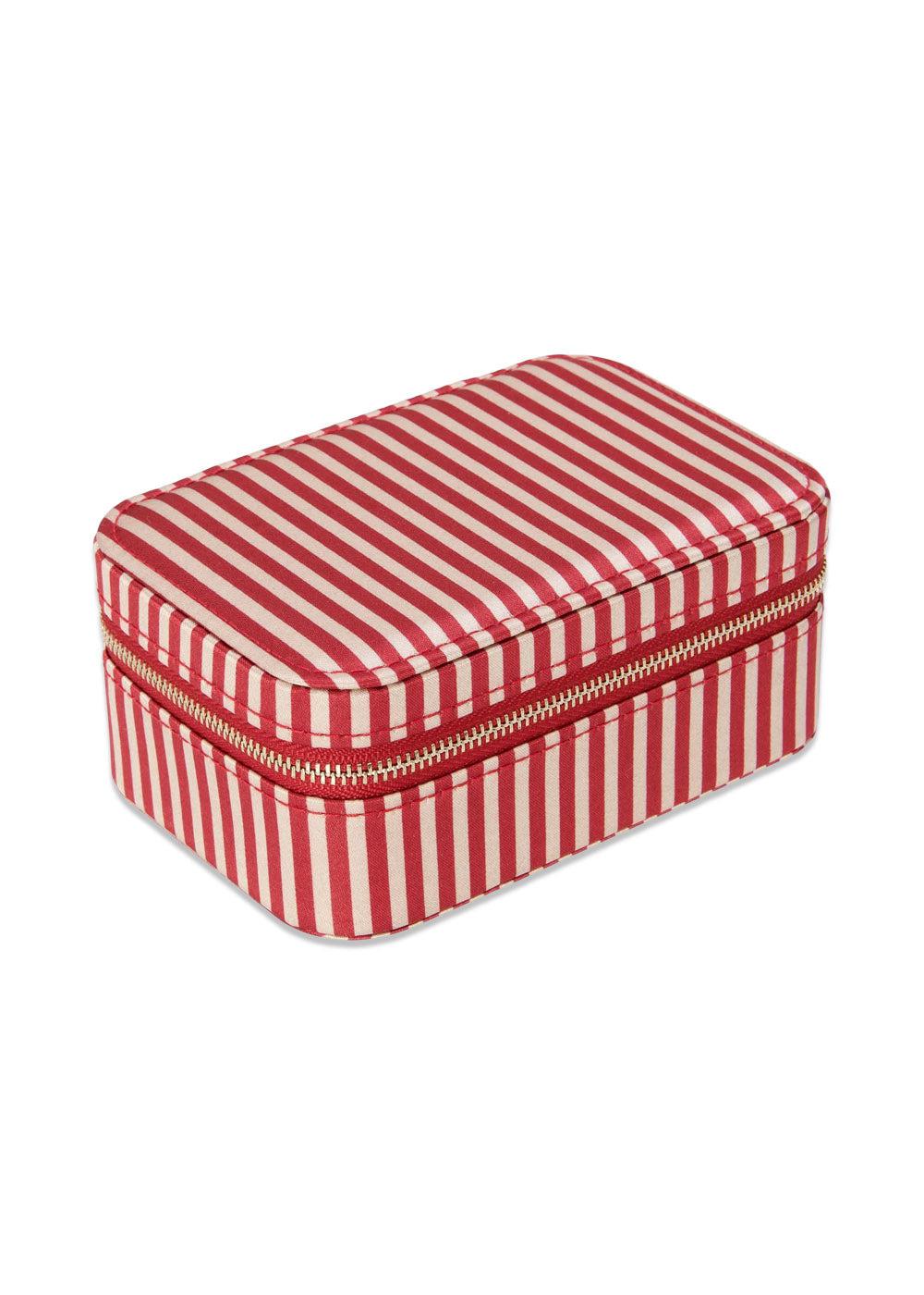 LARGE JEWELLERY BOX - Red Stripe