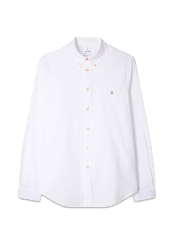 LS TAILORED FIT CHEST EMB - White-Shirts-Paul Smith - PS-Butler Loftet