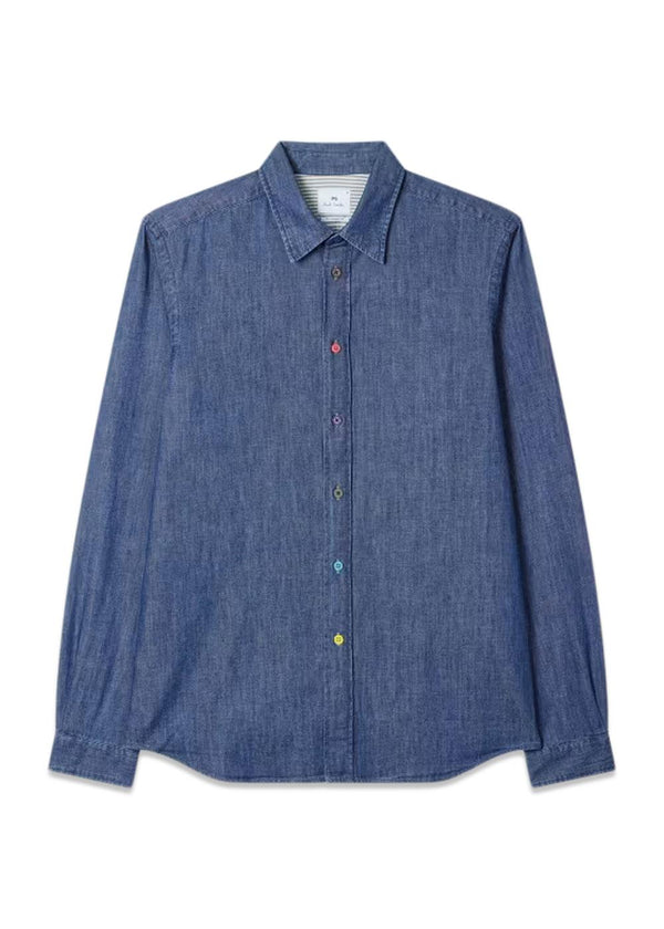 LS TAILORED FIT SHIRT SS BUTTONS - Medium Base-Shirts-Paul Smith - Mainline-Butler Loftet