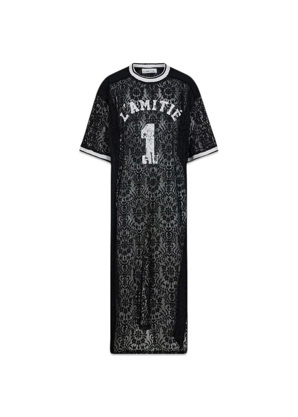 Lace Football Dress - Black-Dress-HAUTE L’AMITIÉ-Butler Loftet