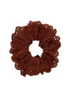 Lace Scrunchie - Chocolate-Accessories-PICO-Butler Loftet