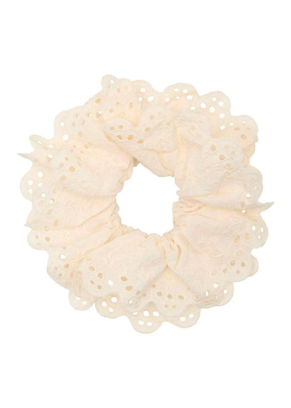 Lace Scrunchie - Ivory-Accessories-PICO-Butler Loftet