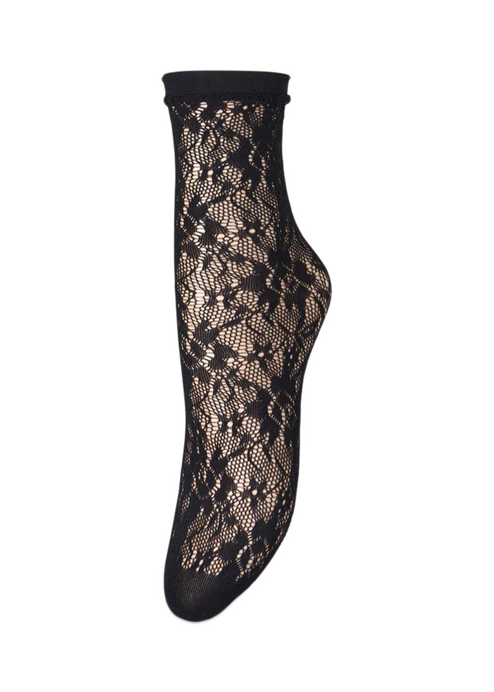 Lacia Lace Sock - Black-Socks/stockings-BeckSöndergaard-Butler Loftet