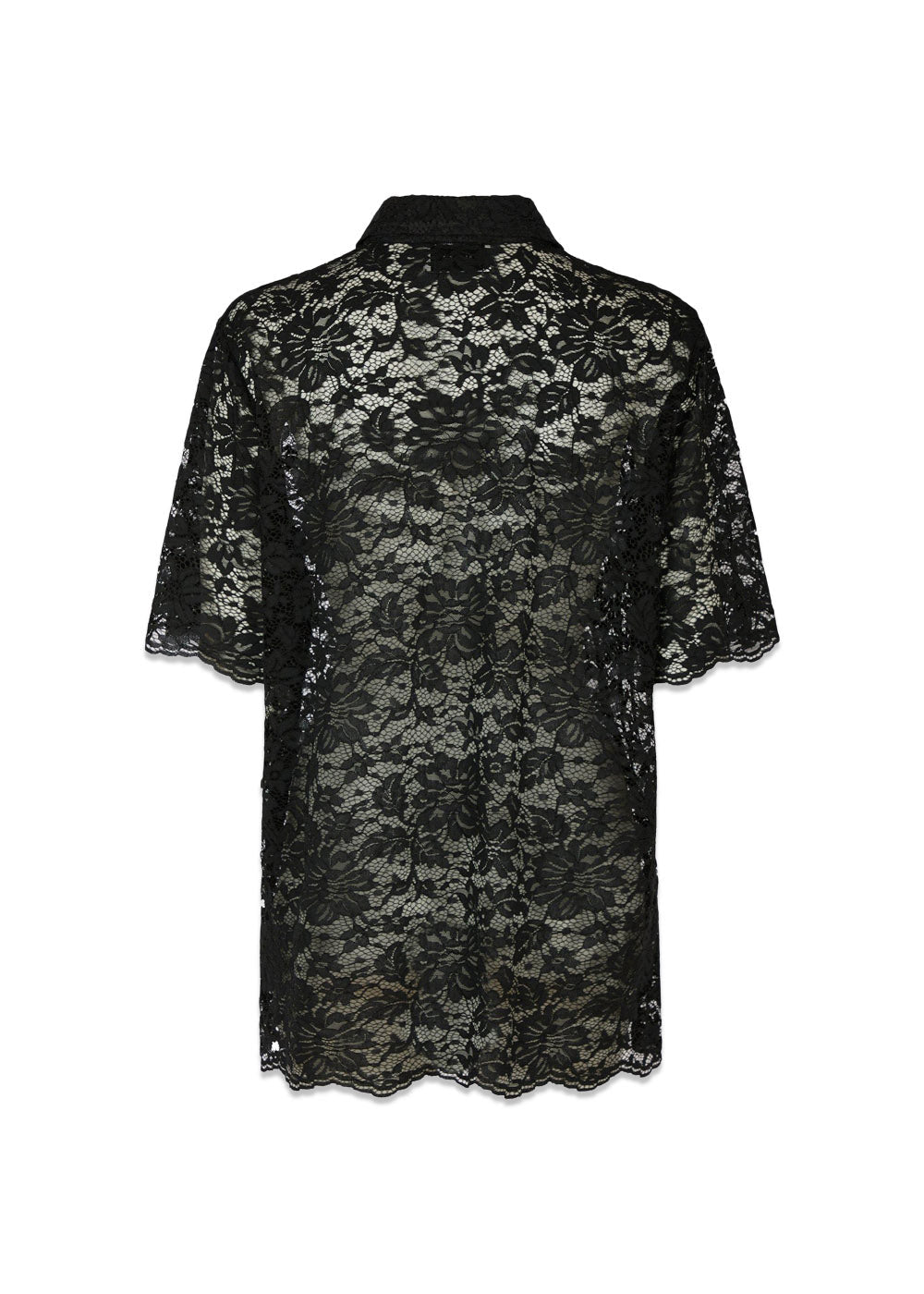 Lamari Lace Shirt - Black