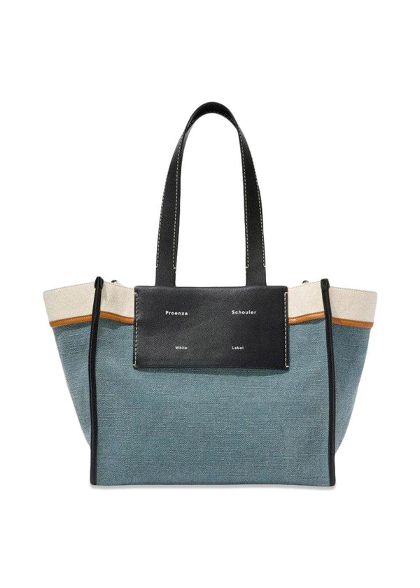 Proenza Schoulers Large Morris Canvas Tote - Blue. Køb designertasker||tote bag her.