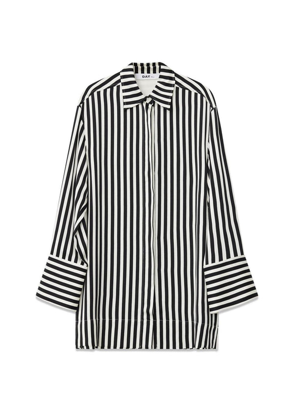 Lea - Striped Viscose - Fluid Stripes