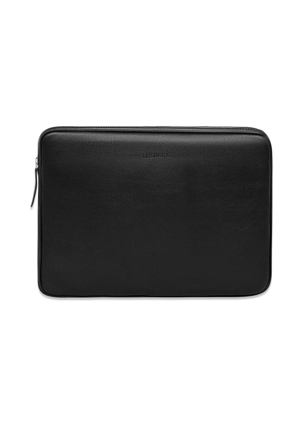 Leather Laptop Sleeve - Black