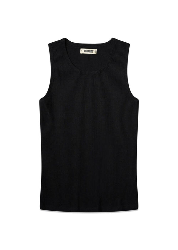 Lee Tank Top - Black-T-shirts-Woodbird-Butler Loftet
