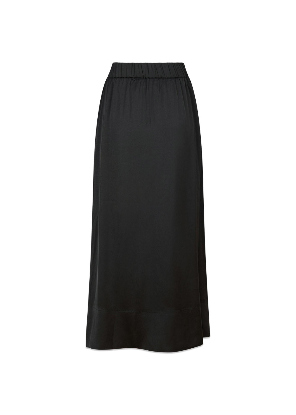 Lenni Smooth Satin Skirt - Black