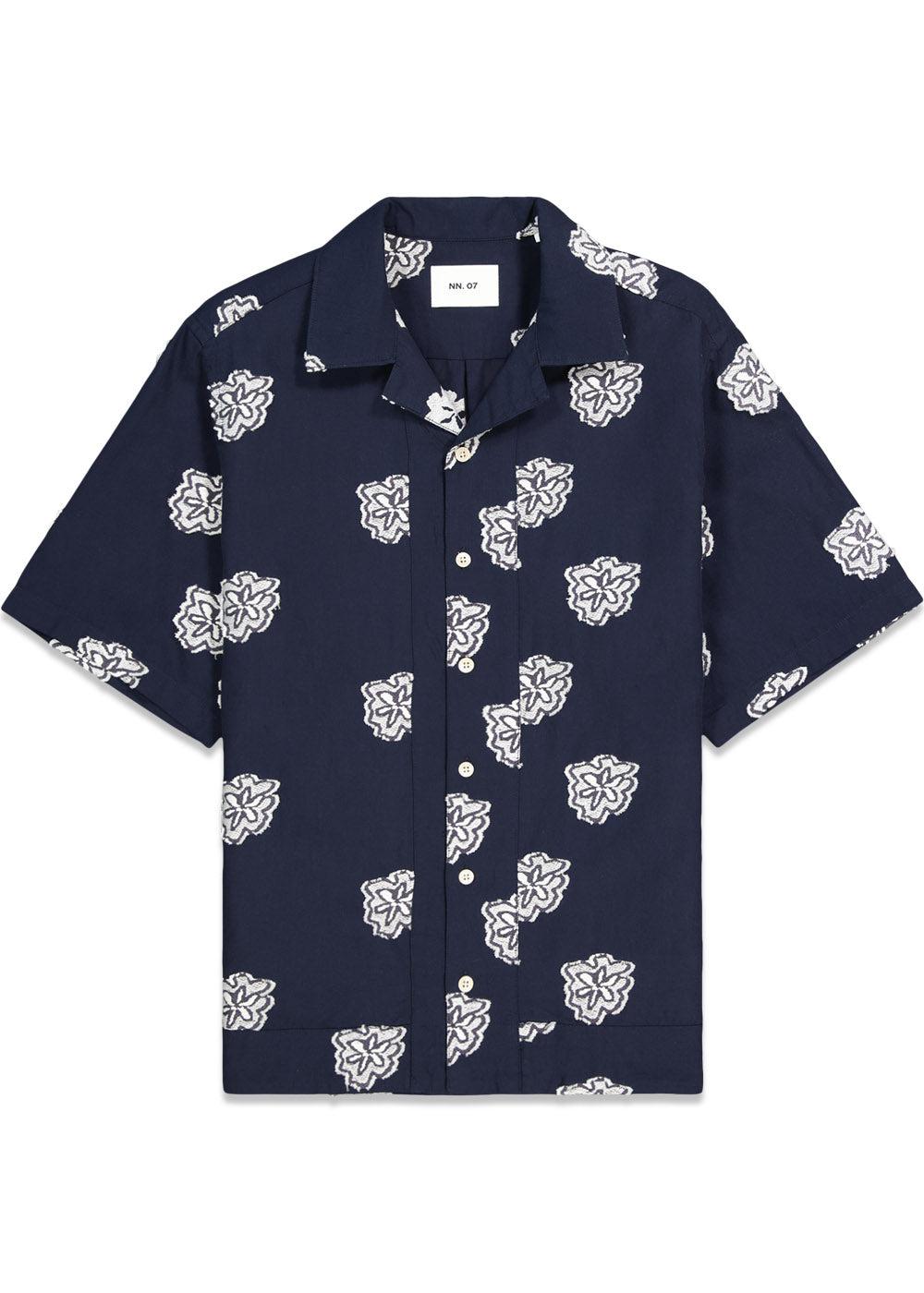 Leo SS shirt 5736 - Navy