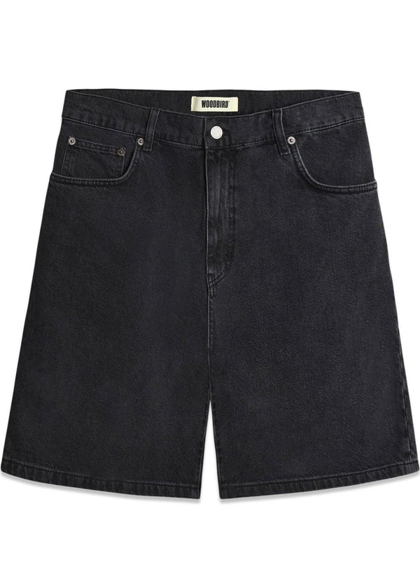 Leroy Crow Shorts - Black Vintage-Shorts-Woodbird-Butler Loftet